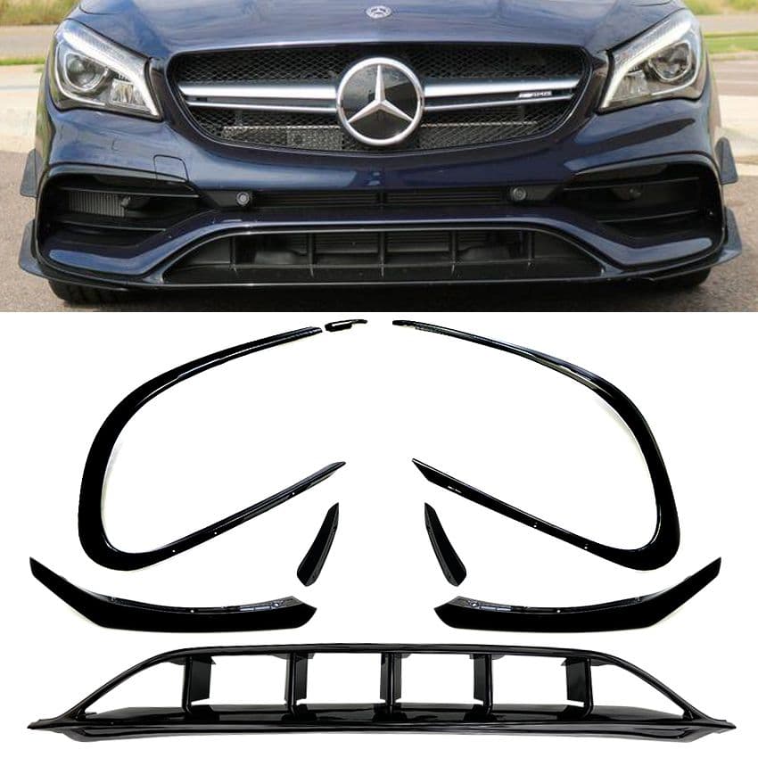 MERCEDES CLA - FRONT SPOILER AERO KIT (8PCS) V.1