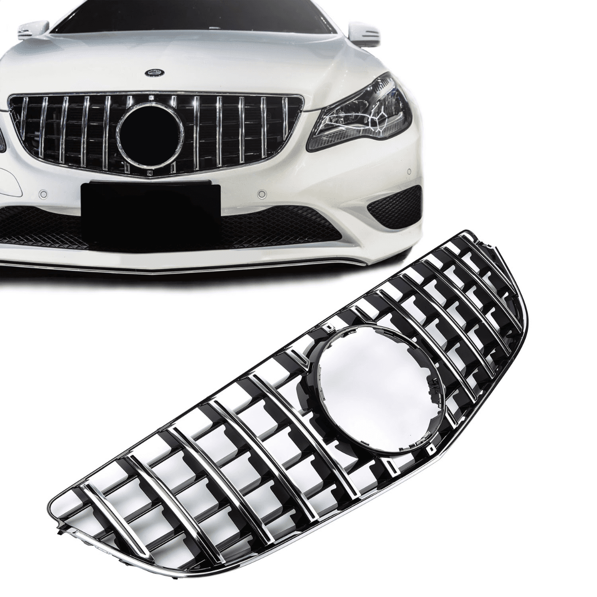 MERCEDES E-KLASSE COUPE - KÜHLERGRILL GTR OPTIK V.4