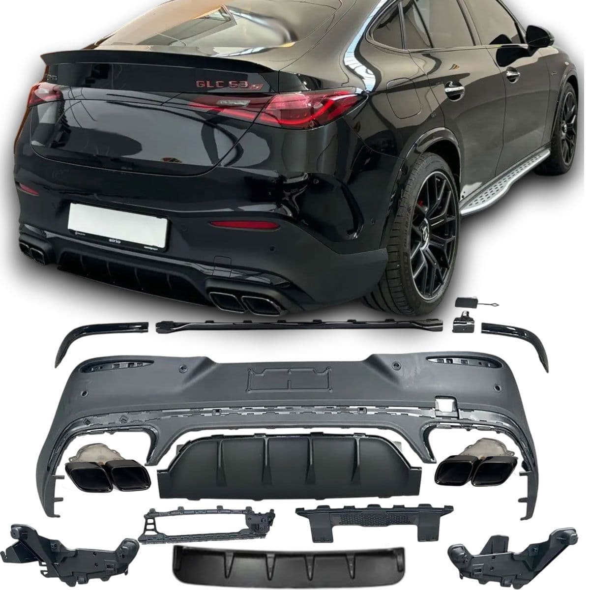 MERCEDES GLC COUPE - HECK DIFFUSOR GLC 63 AMG OPTIK V.4