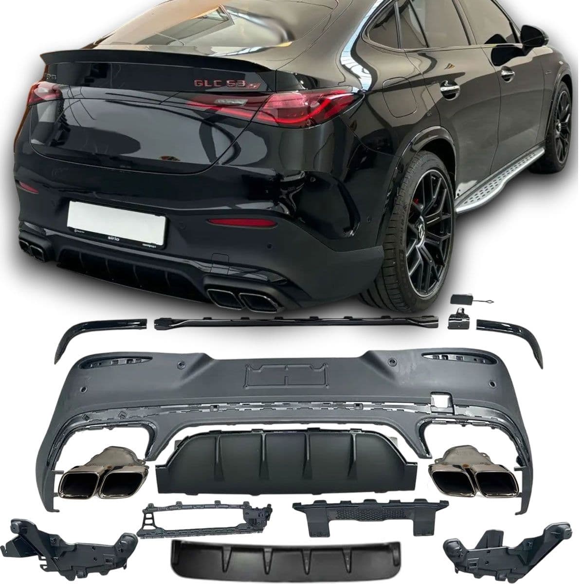 MERCEDES GLC COUPE - HECK DIFFUSOR GLC 63 AMG OPTIK V.3