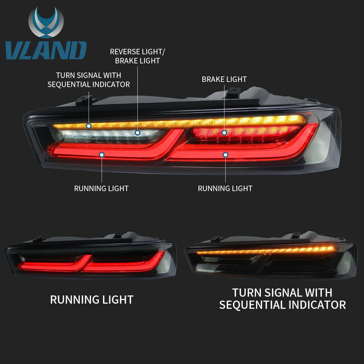 CHEVROLET CAMARO - LED LIGHTBAR RÜCKLEUCHTEN (DYNAMIC) (US) – Bild 4