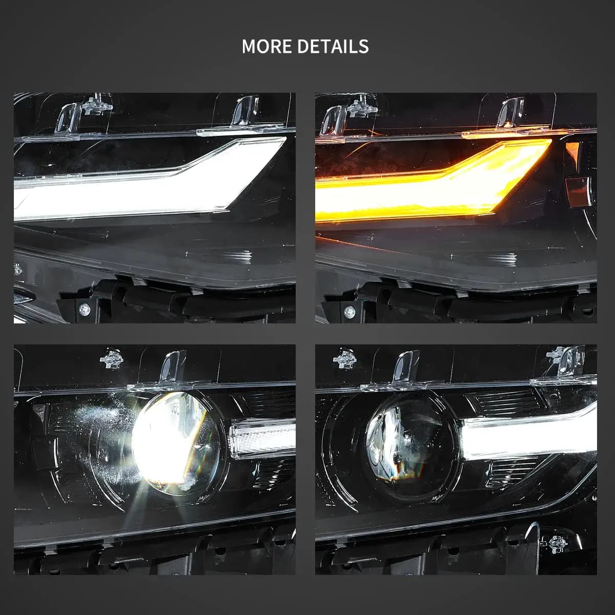CHEVROLET CAMARO 2019->2023 - FULL LED LIGHTBAR SCHEINWERFER (DYNAMIC) – Bild 3