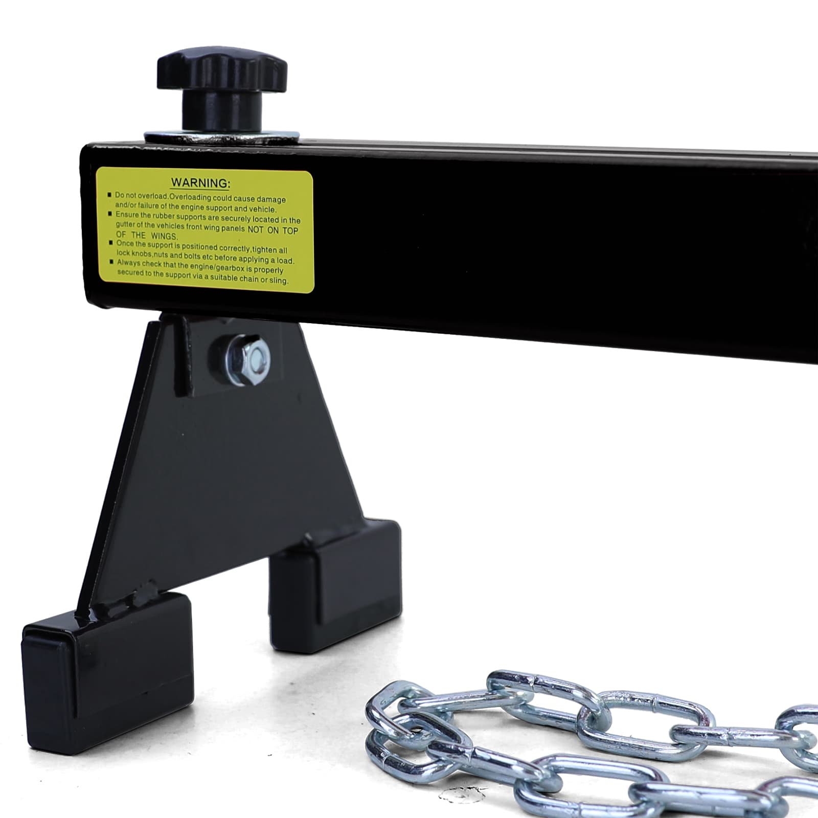 500KG Motorbrücke Kotflügeltraverse Motorheber RAMROXX Schwarz – Bild 5