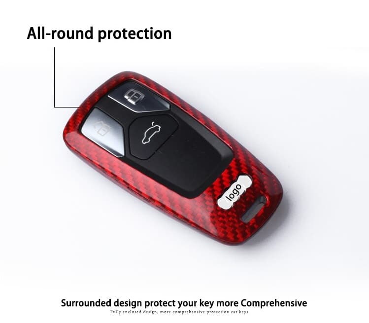 Audi Schlüssel Hülle Carbon Cover T-Carbon CYSXL-85006-ADC(Red) – Bild 3