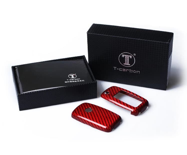 VW Schlüssel Hülle Carbon Cover T-Carbon CYSXL-85011-DZA(Red)