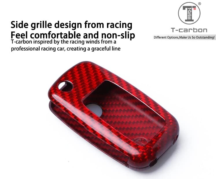 VW Schlüssel Hülle Carbon Cover T-Carbon CYSXL-85011-DZA(Red) – Bild 5