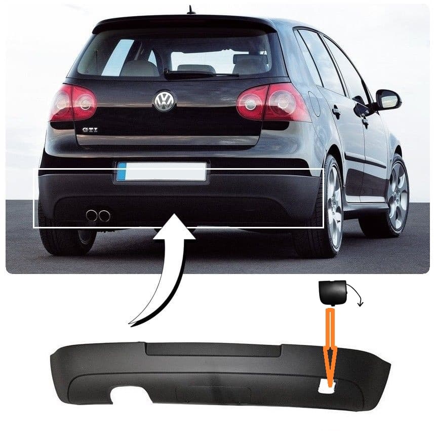 VW GOLF 5 - ABDECKKAPPE FÜR HECKANSATZ