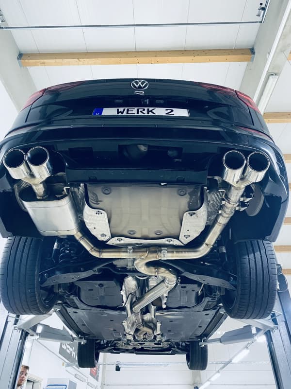 VW GOLF 8.5 R VARIANT - DTH REAPER V4 DUPLEX SPORTAUSPUFFANLAGE AB OPF Ø 89MM