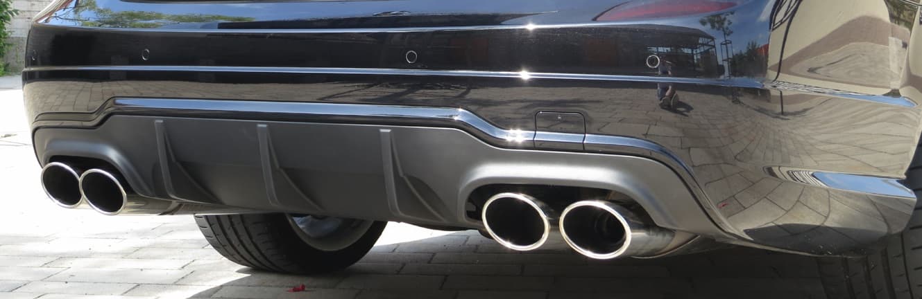 MERCEDES C-KLASSE 04.2011+ - DUPLEX DIFFUSOR AMG C63 OPTIK – Bild 3
