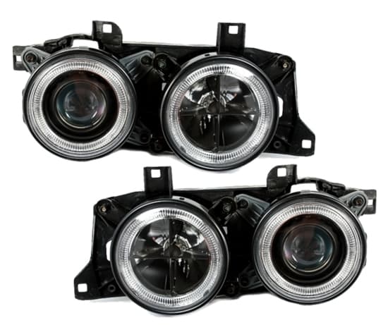 BMW E34 - SCHEINWERFER ANGEL EYES