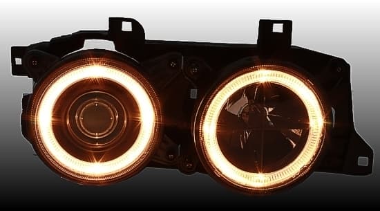 BMW E34 - SCHEINWERFER ANGEL EYES – Bild 3