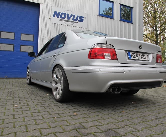 BMW 520i - NOVUS SPORT AUSPUFF 2 x Ø 76MM – Bild 2