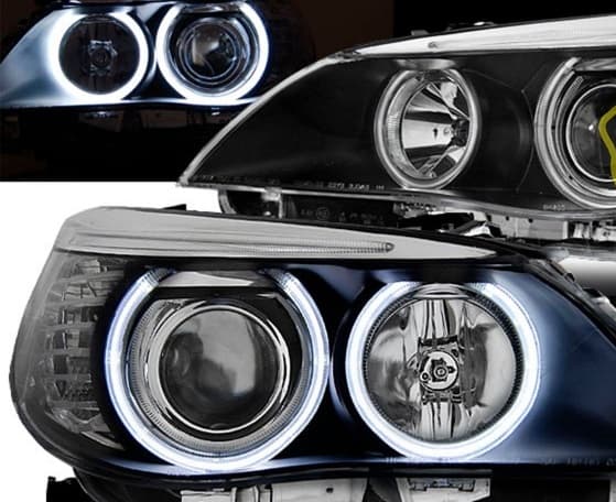 BMW E60 -2004 - XENON SCHEINWERFER ANGEL EYES (D2S) – Bild 4
