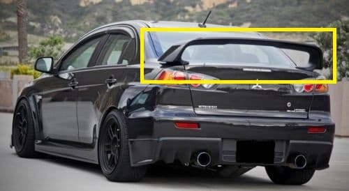 MITSUBISHI LANCER EVO X - HECKSPOILER