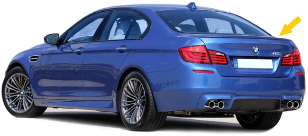 BMW F10 LIMOUSINE - M5 OPTIK HECKLIPPE – Bild 2