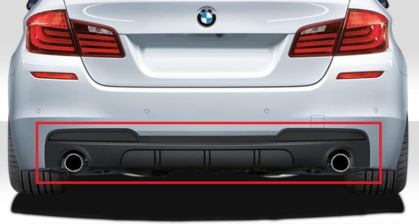 BMW F11 TOURING M-PAKET - DIFFUSOR M-PERFORMANCE OPTIK – Bild 2