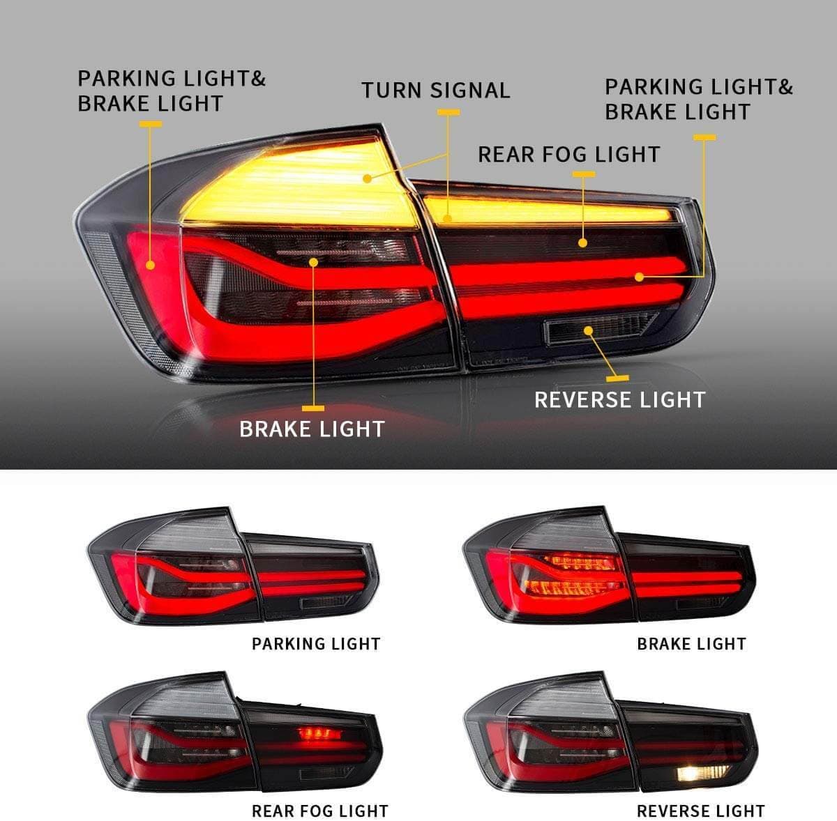 BMW F30 - LED LIGHTBAR RÜCKLEUCHTEN (DYNAMIC) – Bild 2