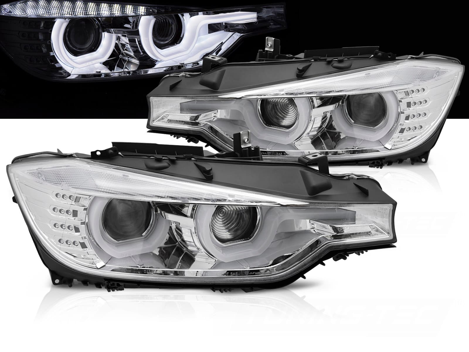 BMW F30 LIMOUSINE - 3D ANGEL EYES LED SCHEINWERFER