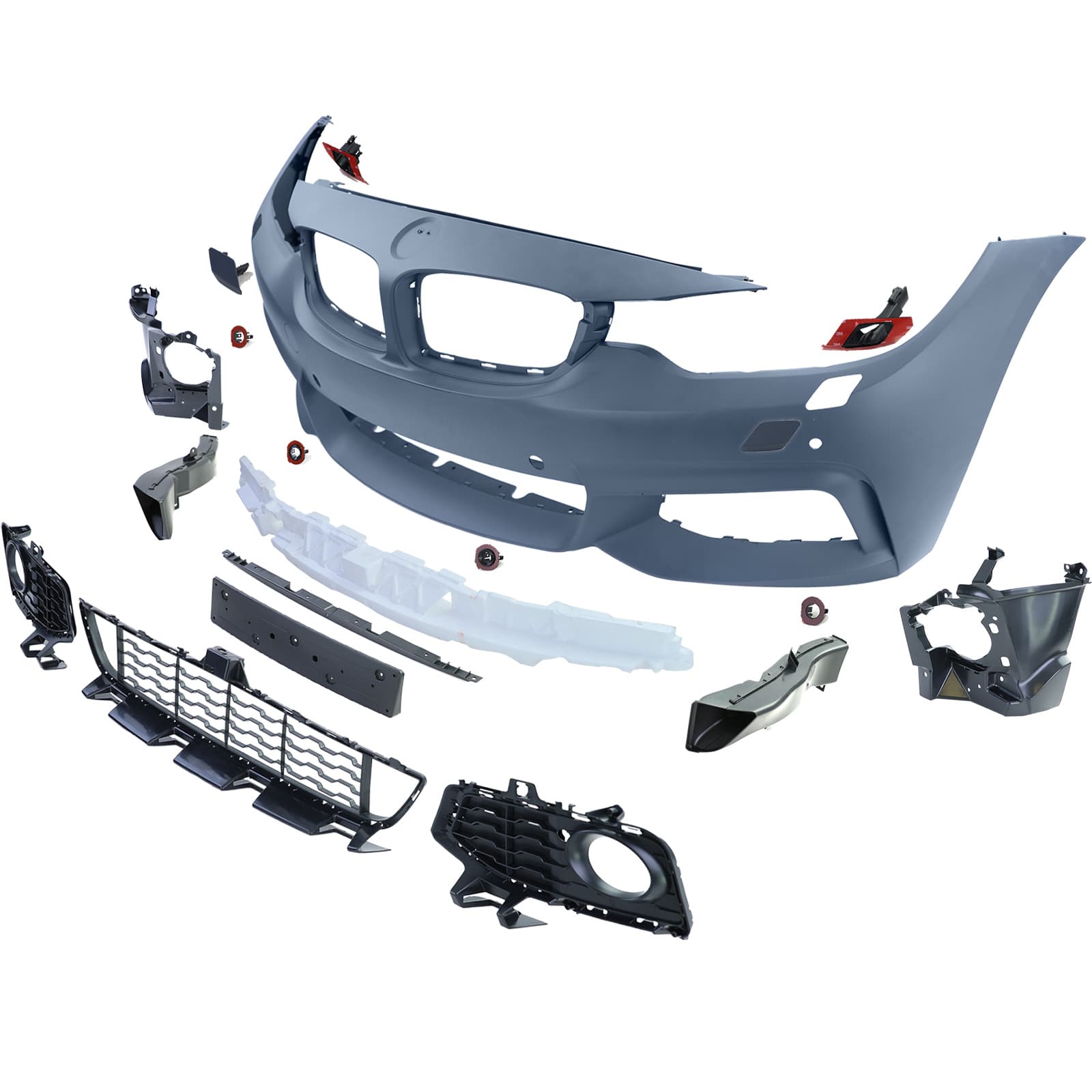 BMW F32 COUPE - FRONT STOSSSTANGE M-PAKET OPTIK (PDC|SRA) – Bild 2