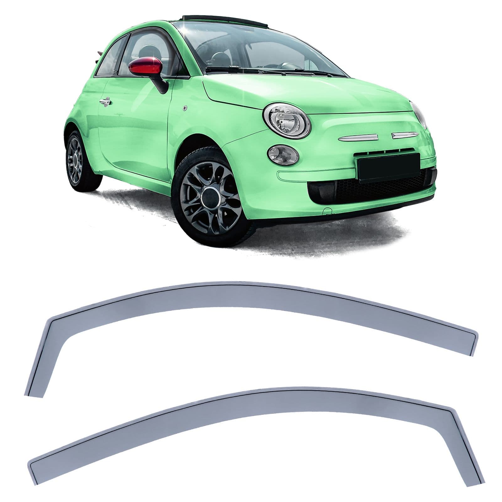 FIAT 500 - SET WINDABWEISER REGENABWEISER