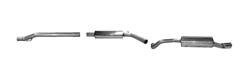 AUDI A1 - BASTUCK GRUPPE A AUSPUFF ANLAGE Ø 63.5MM