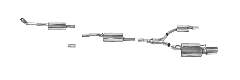 AUDI A4 - BASTUCK DUPLEX AUSPUFF ANLAGE AB KAT Ø 63MM