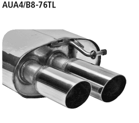AUDI S5 COUPE - BASTUCK Ø 63MM DUPLEX SPORTAUSPUFF ANLAGE – Bild 2
