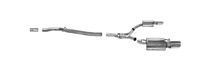 AUDI A4 - BASTUCK Ø 63MM DUPLEX AUSPUFF ANLAGE