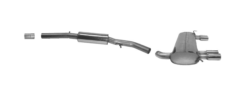 AUDI TT QUATTRO - Ø 70MM DUPLEX SPORTAUSPUFF ANLAGE – Bild 2