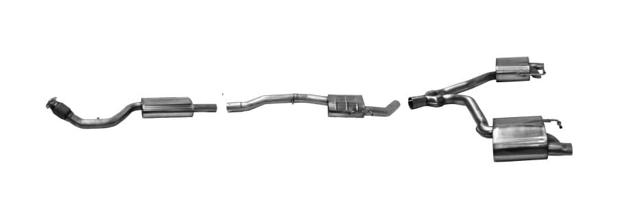 AUDI A4 - BASTUCK DUPLEX SPORTAUSPUFF ANLAGE AB KAT