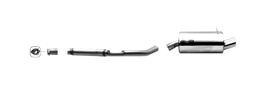BMW E36 COMPACT - BASTUCK SPORTAUSPUFF ANLAGE Ø 63.5MM – Bild 2