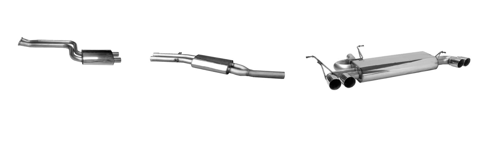 BMW E46 COMPACT - BASTUCK DUPLEX SPORTAUSPUFF ANLAGE AB KATALYSATOR V.3