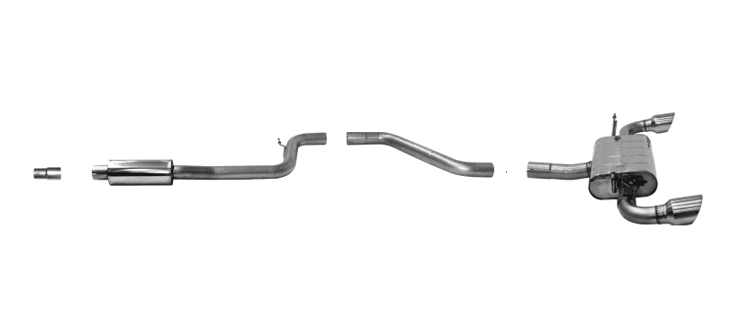 FORD FOCUS ST-LINE - Ø 70MM DUPLEX SPORT AUSPUFF ANLAGE AB OPF – Bild 2