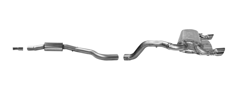 OPEL CORSA D OPC NRE - BASTUCK Ø 70MM DUPLEX SPORTAUSPUFF ANLAGE