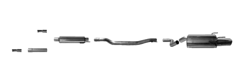 OPEL VECTRA C GTS - BASTUCK SPORTAUSPUFF ANLAGE AB KAT – Bastuck