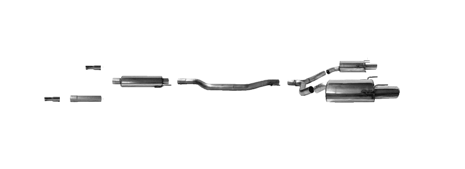 OPEL VECTRA C LIMOUSINE - BASTUCK DUPLEX AUSPUFF ANLAGE Ø 63MM