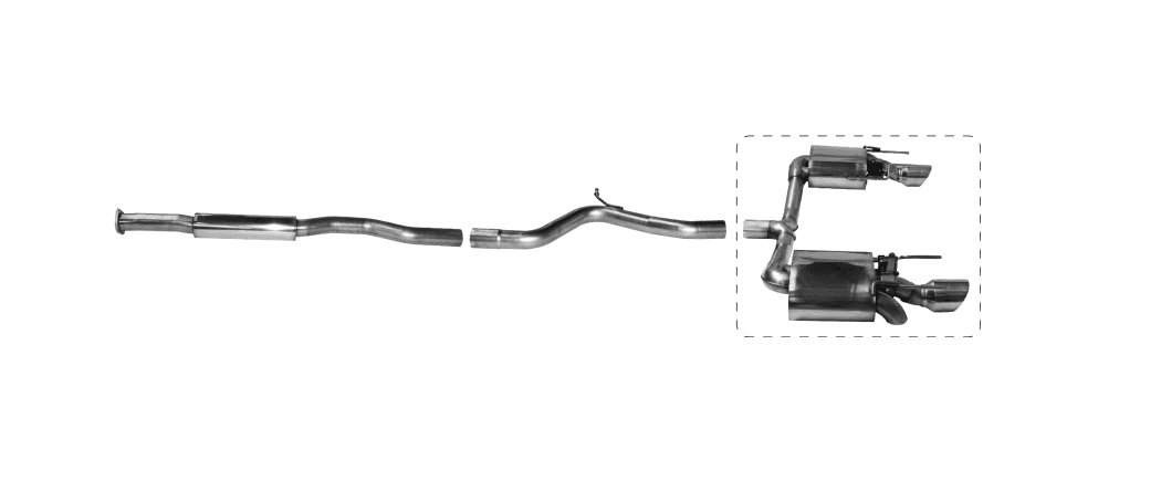 OPEL INSIGNIA - DUPLEX SPORTAUSPUFF ANLAGE AB KAT