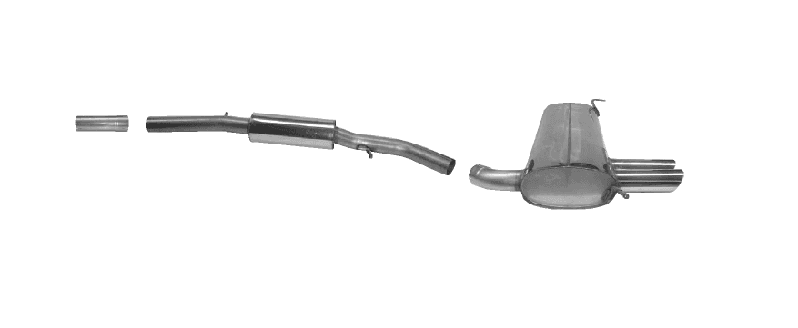 SEAT LEON 4X4 - BASTUCK Ø 70MM SPORTAUSPUFF ANLAGE AB KAT – Bastuck