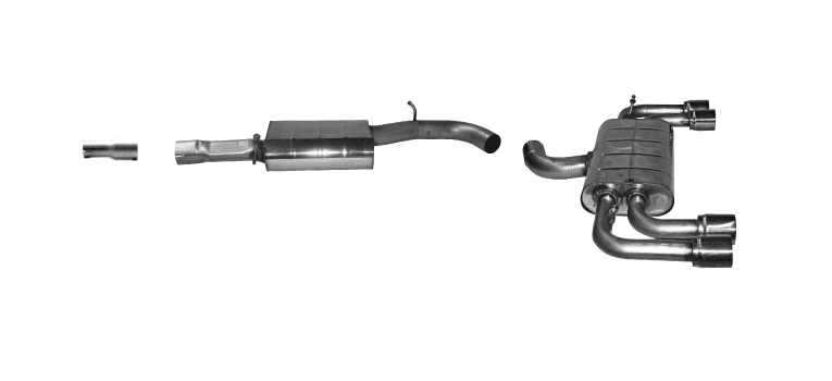 VW GOLF 7 R - BASTUCK AUSPUFF ANLAGE AB KATALYSATOR – Bastuck