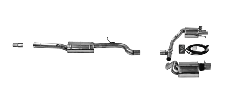 VW PASSAT - DUPLEX SPORTAUSPUFF ANLAGE AB KATALYSATOR (GPS)