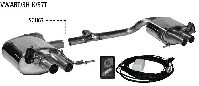 VW PASSAT - DUPLEX SPORTAUSPUFF ANLAGE AB KATALYSATOR (GPS) – Bild 2