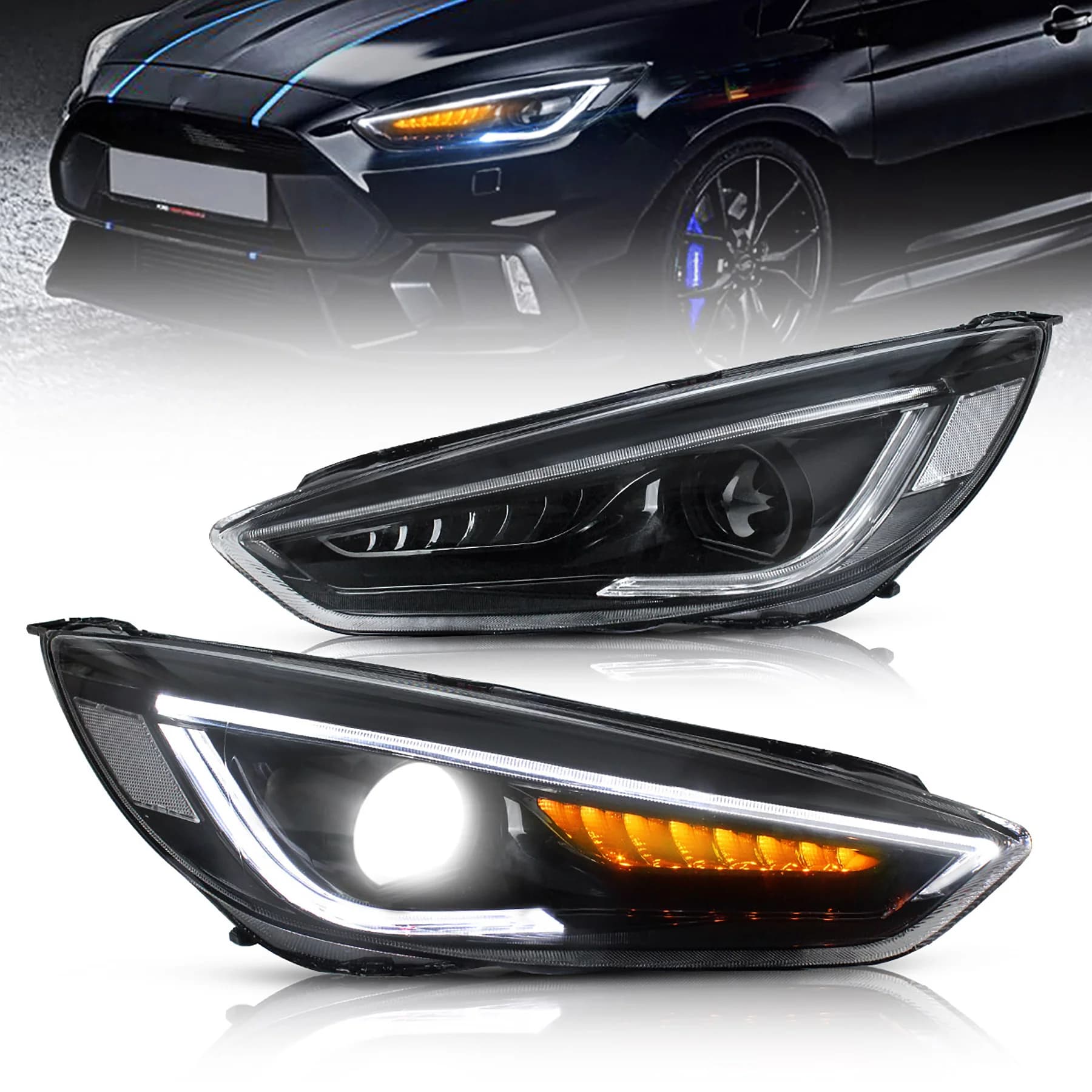 FORD FOCUS FACELIFT - LED TAGFAHRLICHT SCHEINWERFER (DYNAMIC)