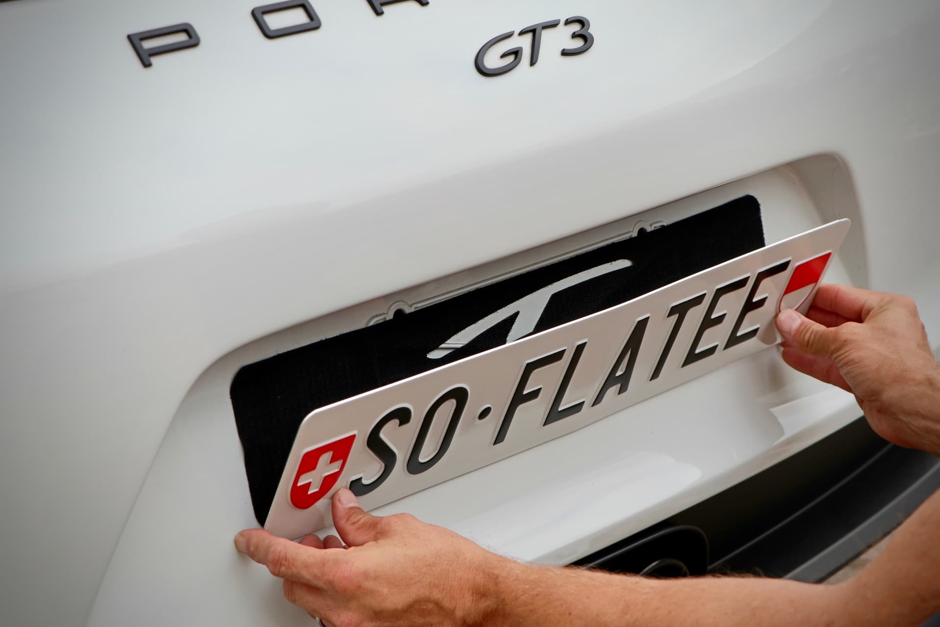 Flatee ORIGINAL-Wechselschild-Set für Kontrollschilder Limited E – Bild 5