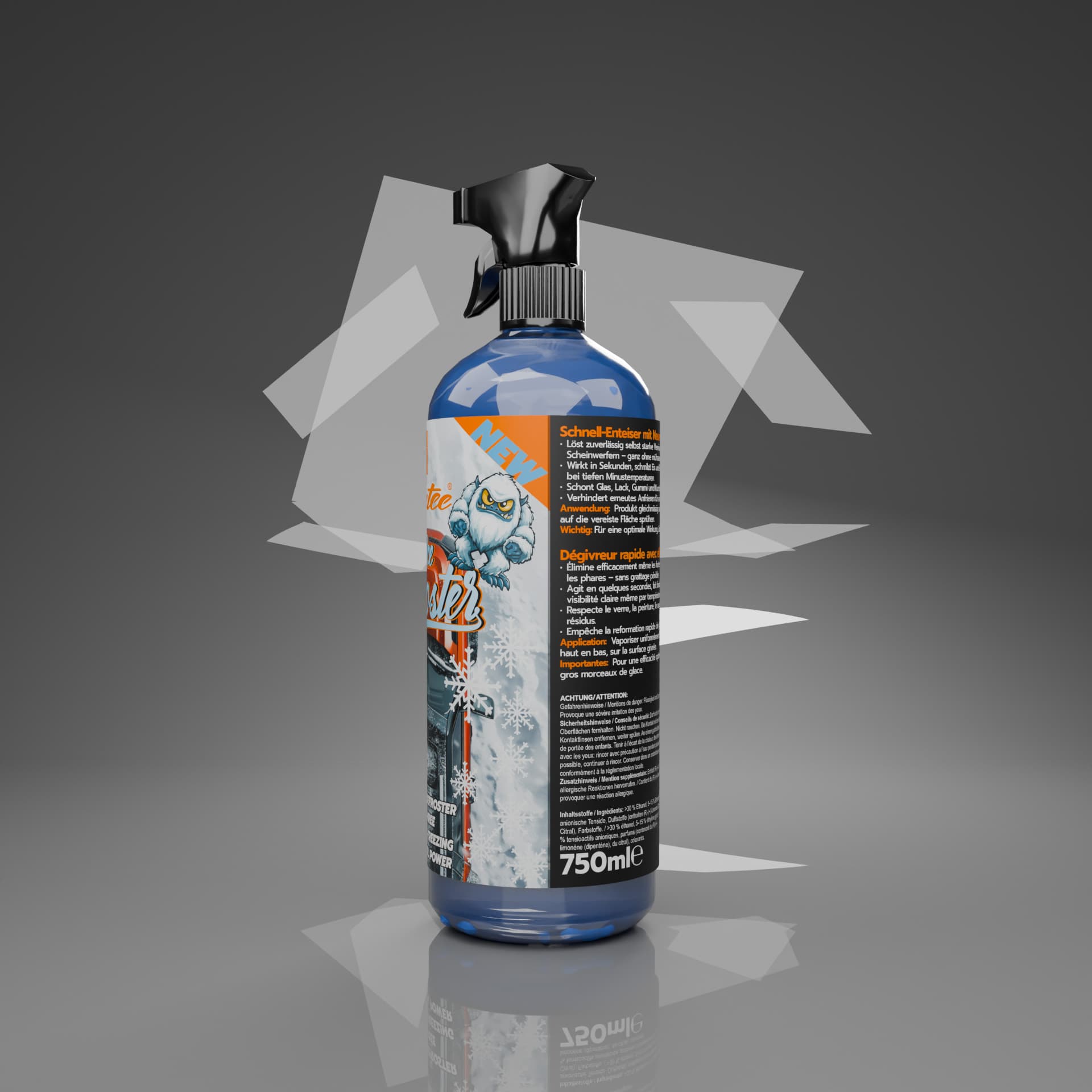 Flatee The Ice Defroster 750ml - Schnell-Enteiser mit Neuvereisungsverzögerer 18007 – Bild 3