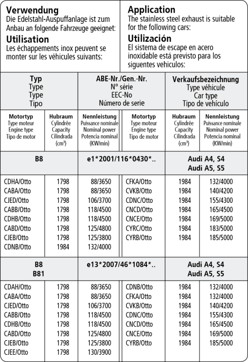 AUDI A4 - BASTUCK Ø 63MM AUSPUFF ANLAGE AB KAT – Bild 3