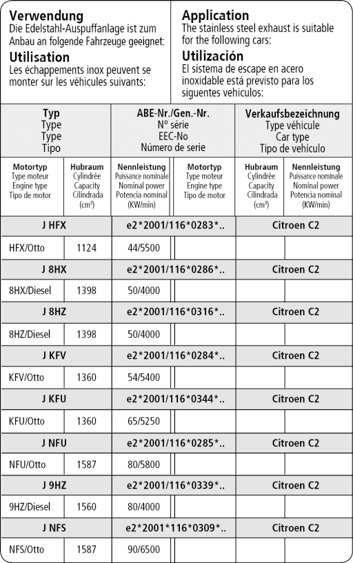 CITROEN C2 - BASTUCK DUPLEX SPORTAUSPUFF ANLAGE AB KAT – Bild 3