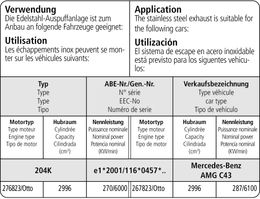 MERCEDES C-KLASSE C43 AMG - BASTUCK DUPLEX SPORTAUSPUFF – Bild 2