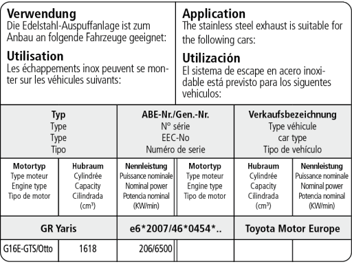 TOYOTA YARIS GR 2024+ - BASTUCK DUPLEX SPORTAUSPUFF ANLAGE AB OPF V.2 – Bild 5