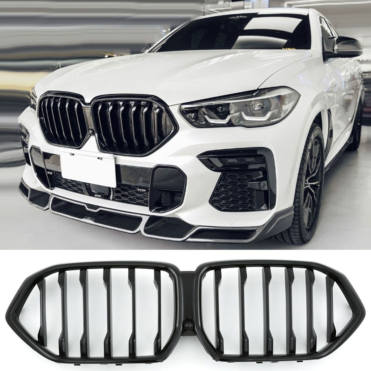 BMW X6 - SPORTGRILL SCHWARZ GLANZ PERFORMANCE OPTIK V.4