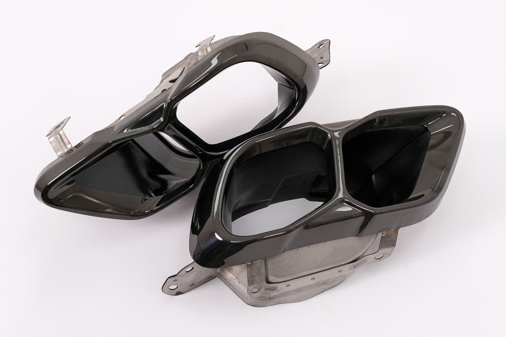 BMW X5 X6 X7 - EDELSTAHL ENDROHRBLENDEN SET V.1 – Bild 5